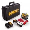 Laser 3-wiązkowy czerwony samopoziomujący 360° DeWalt DCE089D1R